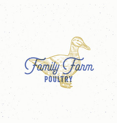 Family Farm Poultry Abstract Sign Symbol