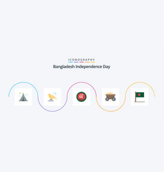 Bangladesh Independence Day Flat 5 Icon Pack