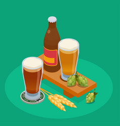 Brewery Isometric Composition