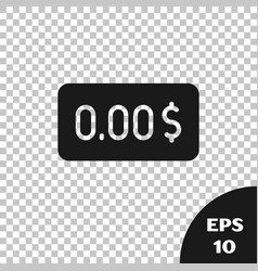 Black Zero Cost Icon Isolated On Transparent