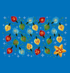 Flat Festive Advent Calendar Design