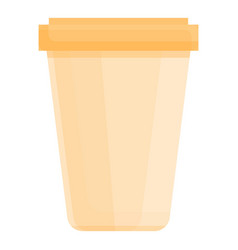 To Go Coffee Cup Icon Cartoon Paper Latter