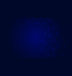 Trendy Dark Blue Polygonal Triangle Technology Bg