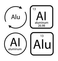 Aluminum Icon Vektor