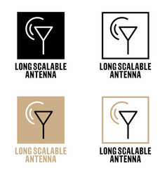 Long Scalable Antenna Information Sign