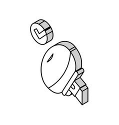 Airbag Testing Car Isometric Icon