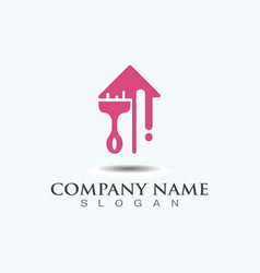 Home Renovation Of Painting Logo Design