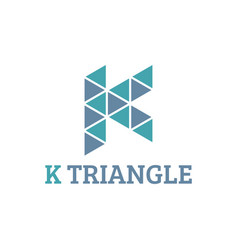 Letter K Triangle Logo Image