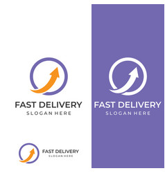 Logistics Company Logo Arrow Icon Logo Fast