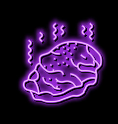 Meat Rotten Food Neon Glow Icon