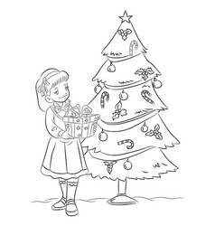 A Girl Having Christmas Present