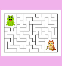 Rectangle Maze Game For Kids Funny Labyrinth