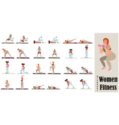 Young Pregnant Women Fitness Workout Set