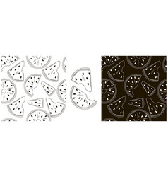 Monochrome Seamless Pattern Set In Hand Draw