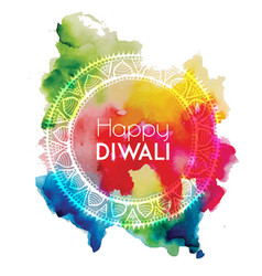 Watercolor Diwali Background