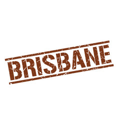 Brisbane Brown Square Stamp