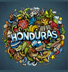 Honduras Cartoon Doodle Funny Design