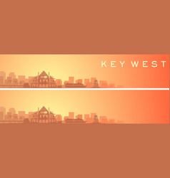 Key West Beautiful Skyline Scenery Banner