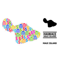 Mosaic Map Of Maui Island Of Finance