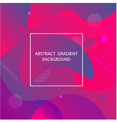 Print Abstract Gradient Background With Fluid Shap