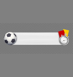 Banner Mockup With A Soccer Ball