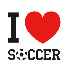 Soccer ball heart Royalty Free Vector Image - VectorStock