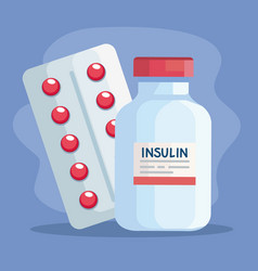 Insulin Vial With Pills