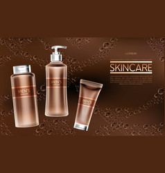 Mens Cosmetics Product Realistic Ad Banner