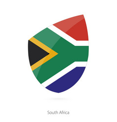 Flag South Africa In Style Rugby Icon