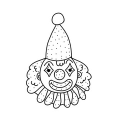 Hand Drawn Of A Cute Circus Clown