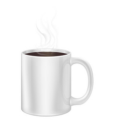 Coffee Cup Mockup White Ceramic Realistic Mug