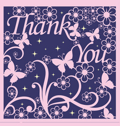 Layered Cut Out Thank You Card