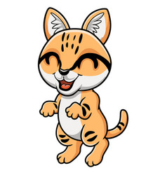 Cute Sand Cat Cartoon Standing