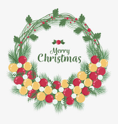 Merry Christmas Wreath Design