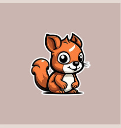 Sticker Of Squirrel Standing