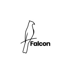 Falcon With Branch Logo Design