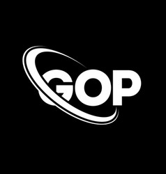 Gop Logo Letter Letter Logo Design