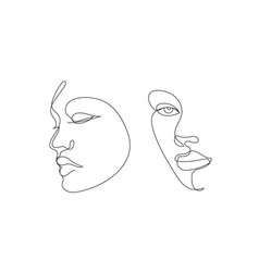 Set lips linear sketch Royalty Free Vector Image