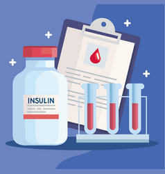 Insulin Vial With Tubes Test