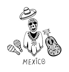 Mexican Symbols Cute Clipart