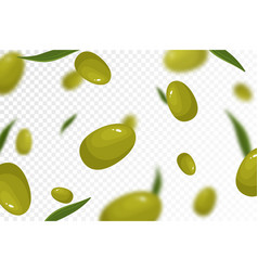 Olives Background Flying Or Falling