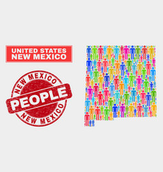 New Mexico State Map Population People