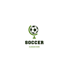 World Soccer Logo Design Modern Concept Football