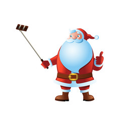 Clipart Of Cartoon Version Santa Claus Selfie