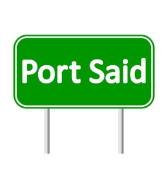 Port Said Road Sign