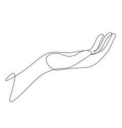 Printhuman Hand Aesthetic Continuous Line Drawing