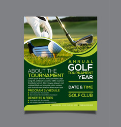 Golf Tournament Flyer Design Template