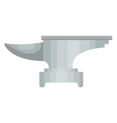 Grey Anvil On A White Background