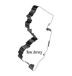 New Jersey State 3d Map