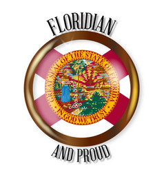 Florida Proud Flag Button